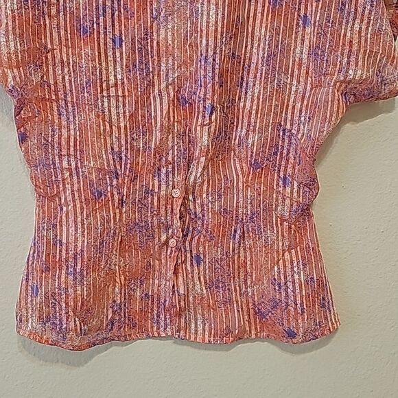 VINTAGE TESS MADE IN HONG KONG PINK PURPLE BLUE RED SOFT TOP SIZE 10 - Picture 4 of 8